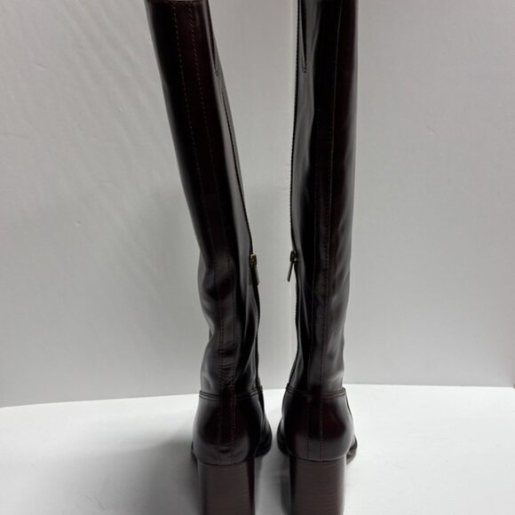 Vince Camuto Wide Calf Burgundy Boots - Picture 4 of 6